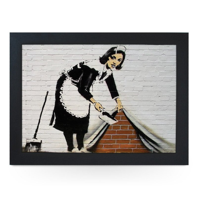 Yoosh Banksy Sweeping It Under The Carpet Maid Lap Tray - Kitchen Tools & Gadgets - British D'sire