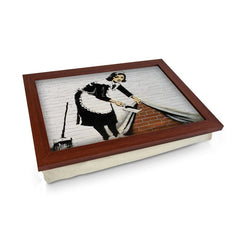 Yoosh Banksy Sweeping It Under The Carpet Maid Lap Tray - Kitchen Tools & Gadgets - British D'sire