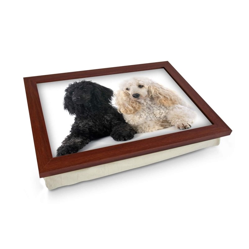 Yoosh Black & White Poodle Dogs Lap Tray - Kitchen Tools & Gadgets - British D'sire