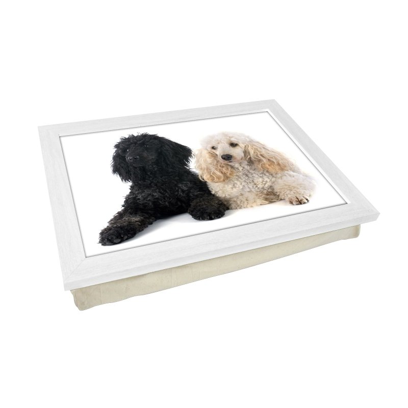 Yoosh Black & White Poodle Dogs Lap Tray - Kitchen Tools & Gadgets - British D'sire