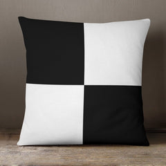 Yoosh Black & White Squares Classic 40 cm Cushion - Cushions & Covers - British D'sire