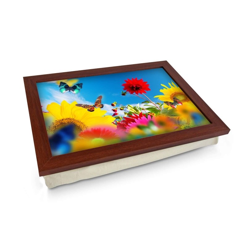 Yoosh Butterflies & Sun Flowers Lap Tray - Kitchen Tools & Gadgets - British D'sire