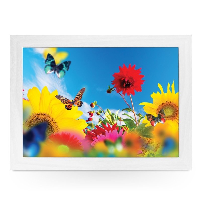 Yoosh Butterflies & Sun Flowers Lap Tray - Kitchen Tools & Gadgets - British D'sire