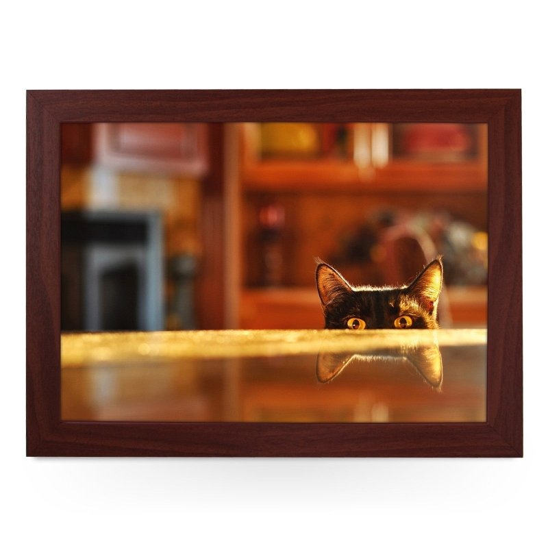 Yoosh Cat Peeking Lap Tray - L0215 - Kitchen Tools & Gadgets - British D'sire