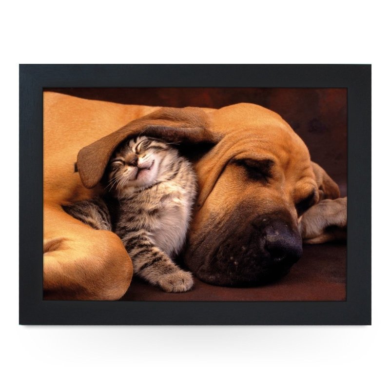 Yoosh Cat & Sleeping Great Dane Dog Lap Tray - L0401 - Kitchen Tools & Gadgets - British D'sire