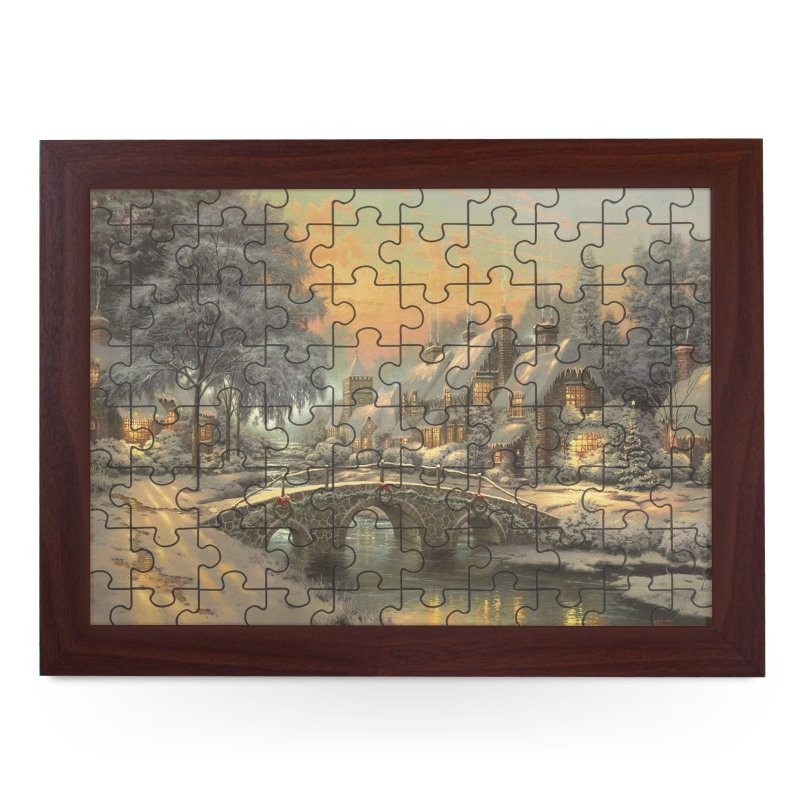 Yoosh Christmas Painting Jigsaw Puzzle with Frame - Housings & Frames - British D'sire