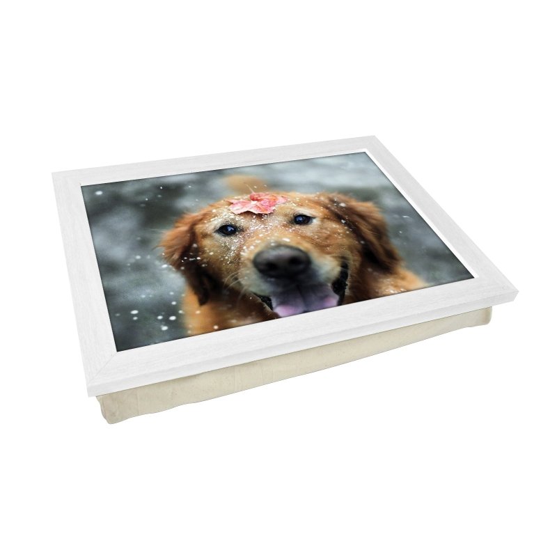 Yoosh Dog in Snow Lap Tray - L0025 - Kitchen Tools & Gadgets - British D'sire