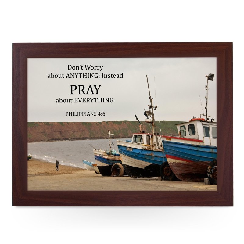 Yoosh Dont Worry, Pray Print Lap Tray - Kitchen Tools & Gadgets - British D'sire