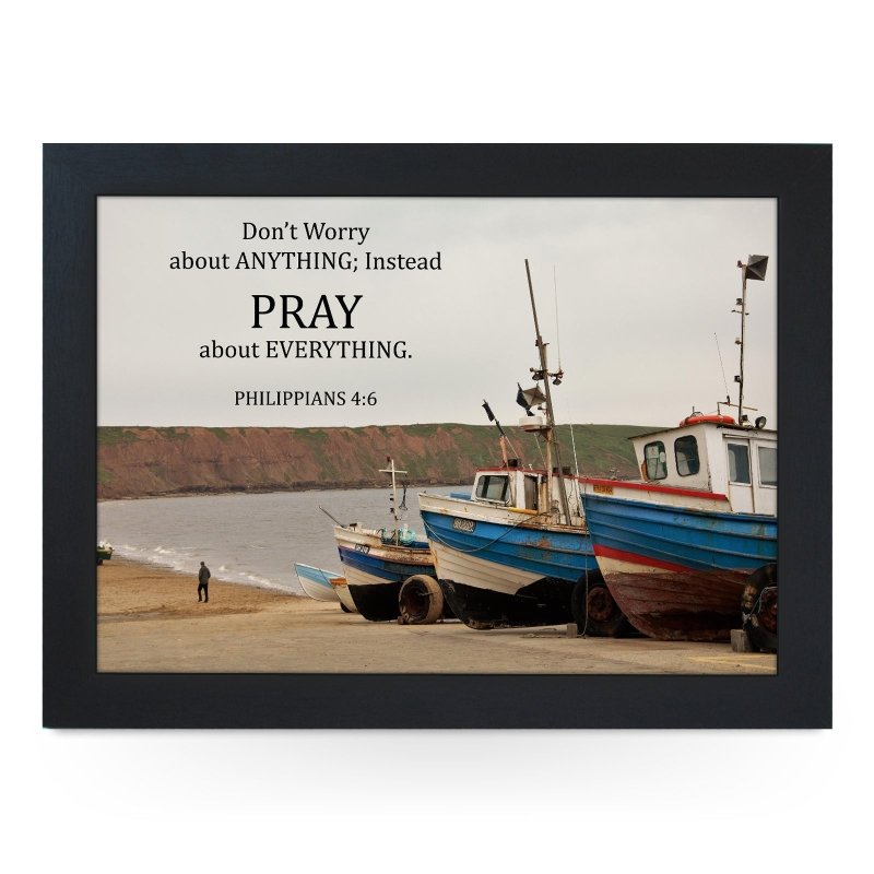 Yoosh Dont Worry, Pray Print Lap Tray - Kitchen Tools & Gadgets - British D'sire