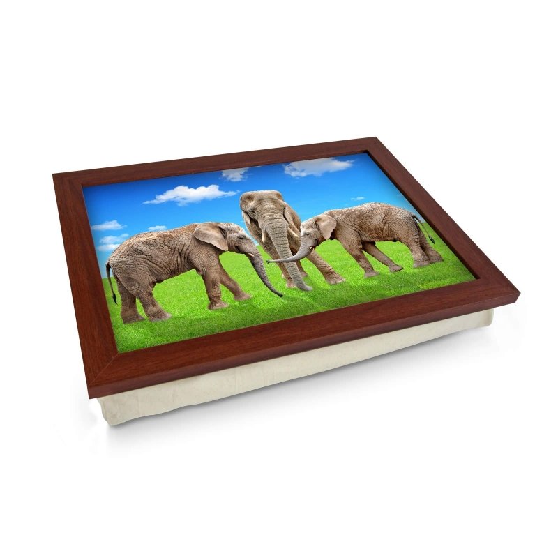 Yoosh Elephants on Grass Lap Tray - Kitchen Tools & Gadgets - British D'sire