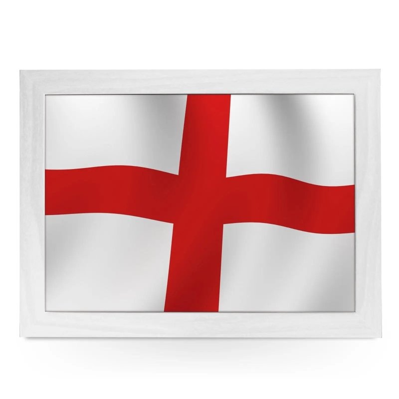 Yoosh England Flag Wavy Lap Tray - L0229 - Kitchen Tools & Gadgets - British D'sire