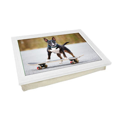 Yoosh English Bull Terrier on Skateboard Lap Tray - L0222 - Kitchen Tools & Gadgets - British D'sire