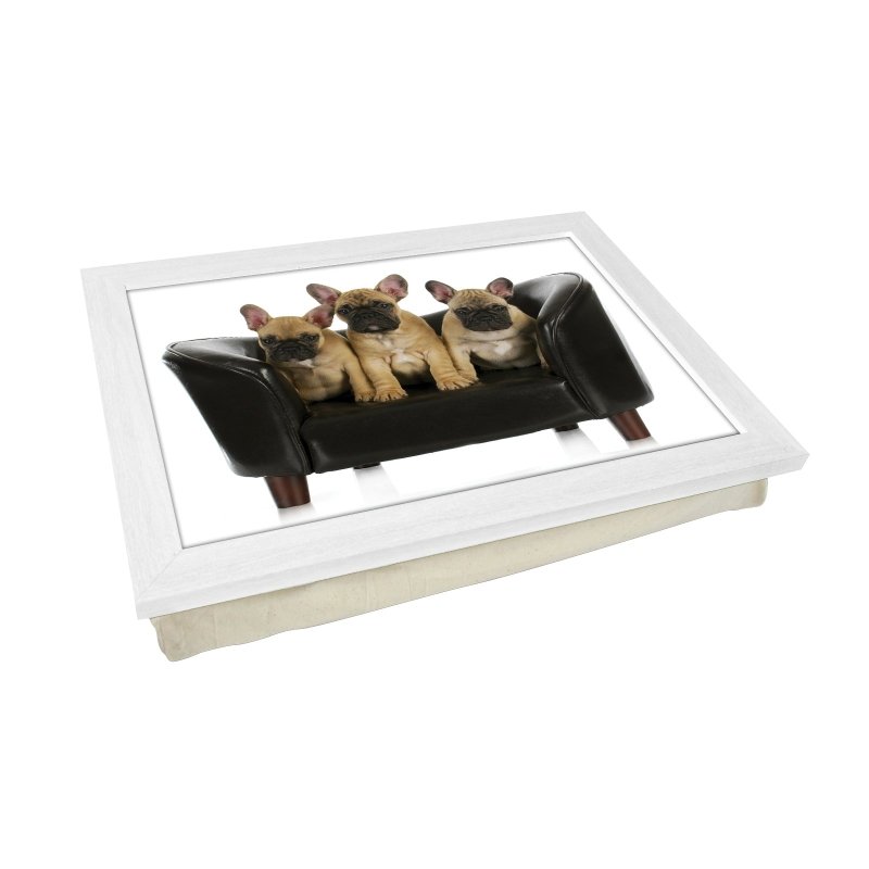 Yoosh French Bulldog Puppies On Sofa Lap Tray - L0137 - Kitchen Tools & Gadgets - British D'sire