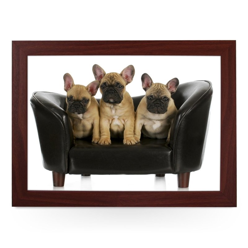 Yoosh French Bulldog Puppies On Sofa Lap Tray - L0137 - Kitchen Tools & Gadgets - British D'sire