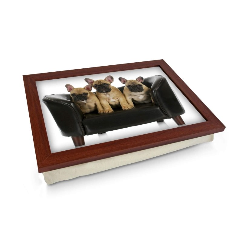 Yoosh French Bulldog Puppies On Sofa Lap Tray - L0137 - Kitchen Tools & Gadgets - British D'sire