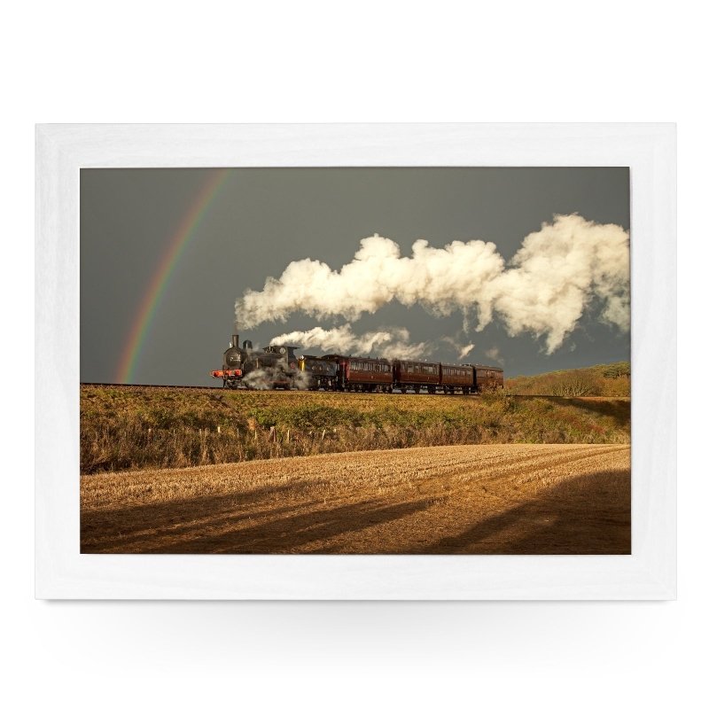 Yoosh Ger Y14 With Rainbow The North Norfolk Railway Train Lap Tray - Kitchen Tools & Gadgets - British D'sire