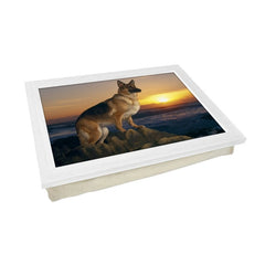 Yoosh German Shepherd on Beach Dog Lap Tray - L0136 - Kitchen Tools & Gadgets - British D'sire