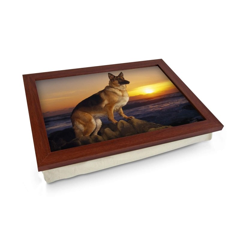 Yoosh German Shepherd on Beach Dog Lap Tray - L0136 - Kitchen Tools & Gadgets - British D'sire