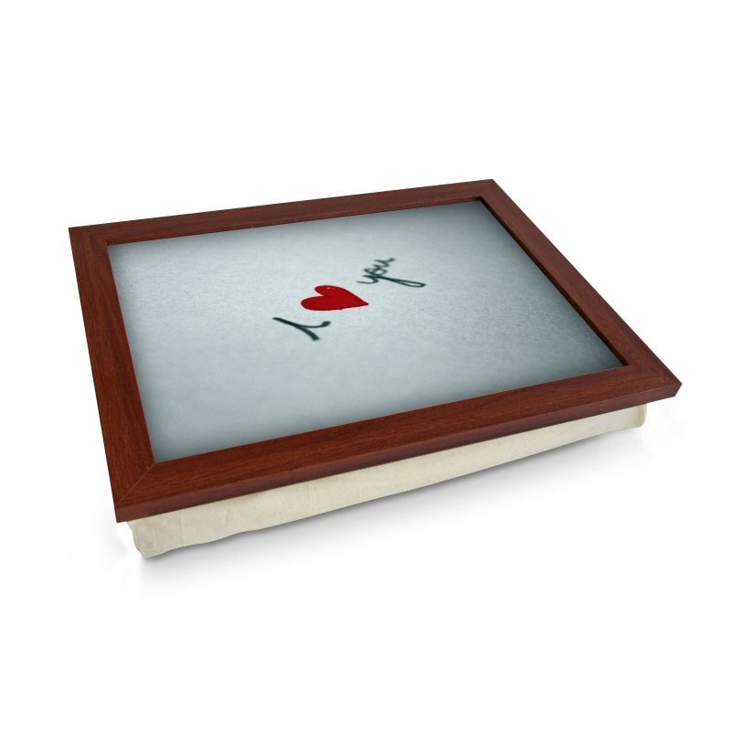 Yoosh I Heart You Written On Paper Lap Tray - L0454 - Kitchen Tools & Gadgets - British D'sire