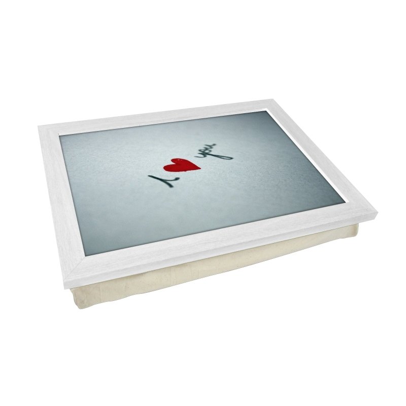 Yoosh I Heart You Written On Paper Lap Tray - L0454 - Kitchen Tools & Gadgets - British D'sire