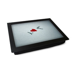 Yoosh I Heart You Written On Paper Lap Tray - L0454 - Kitchen Tools & Gadgets - British D'sire