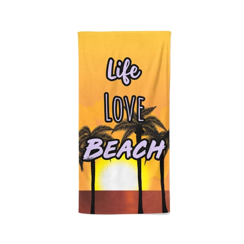 Yoosh Life Love Beach - Beach Towel - Towels - British D'sire