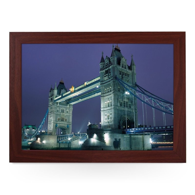 Yoosh London Tower Bridge at Night Lap Tray - L0391 - Kitchen Tools & Gadgets - British D'sire