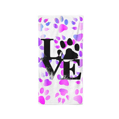 Yoosh LOVE Dog Paw - Beach Towel - Towels - British D'sire