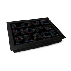 Yoosh Love Hope Peace Lap Tray - L611 - Kitchen Tools & Gadgets - British D'sire