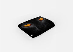 Yoosh Orange Eyed Black Cat - Beach Towel - Towels - British D'sire