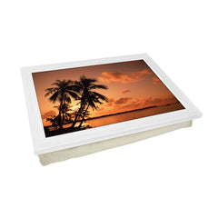 Yoosh Palm Tree Silhouette At Sunset Lap Tray - L0362 - Kitchen Tools & Gadgets - British D'sire