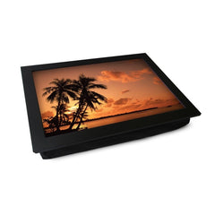 Yoosh Palm Tree Silhouette At Sunset Lap Tray - L0362 - Kitchen Tools & Gadgets - British D'sire