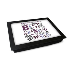 Yoosh Personalised Best Grandma In The World Lap Tray - L0489 - Kitchen Tools & Gadgets - British D'sire