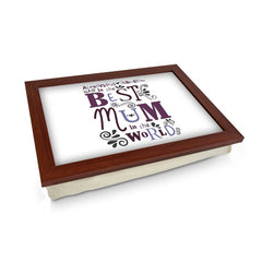 Yoosh Personalised Best Mum In The World Lap Tray - L0491 - Kitchen Tools & Gadgets - British D'sire