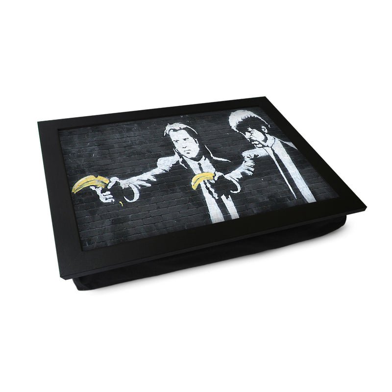 Yoosh Personalize Banksy Pulp Fiction Bananas Lap Tray - Kitchen Tools & Gadgets - British D'sire