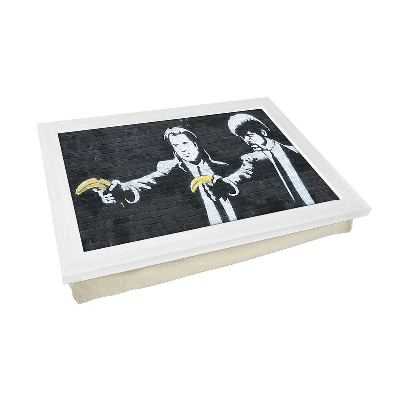 Yoosh Personalize Banksy Pulp Fiction Bananas Lap Tray - Kitchen Tools & Gadgets - British D'sire