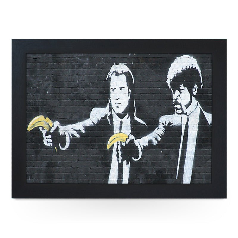 Yoosh Personalize Banksy Pulp Fiction Bananas Lap Tray - Kitchen Tools & Gadgets - British D'sire