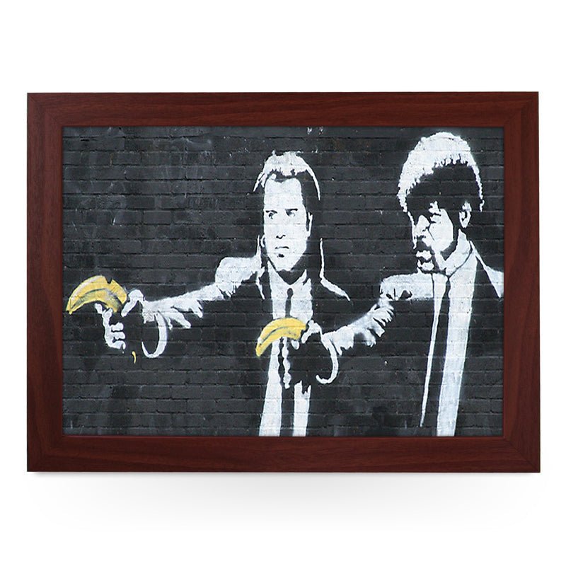 Yoosh Personalize Banksy Pulp Fiction Bananas Lap Tray - Kitchen Tools & Gadgets - British D'sire