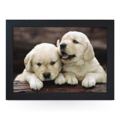 Yoosh Personalize Golden Retriever Puppies Lap Tray - Kitchen Tools & Gadgets - British D'sire