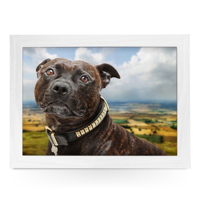 Yoosh Staffordshire Bull Terrier Lap Tray - Kitchen Tools & Gadgets - British D'sire