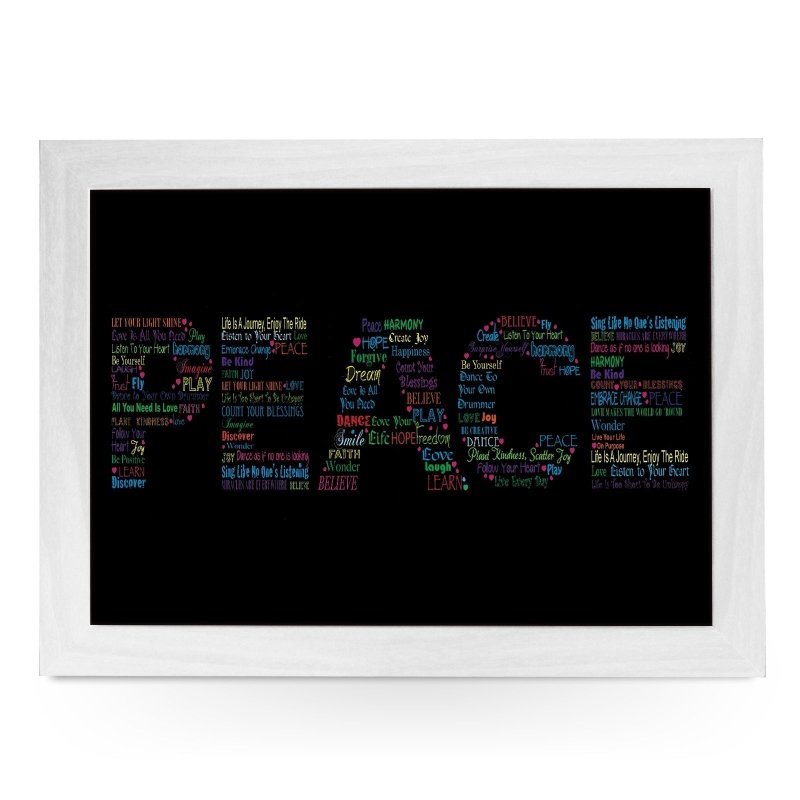 Yoosh The Meaning Of Peace Lap Tray - L608 - Kitchen Tools & Gadgets - British D'sire