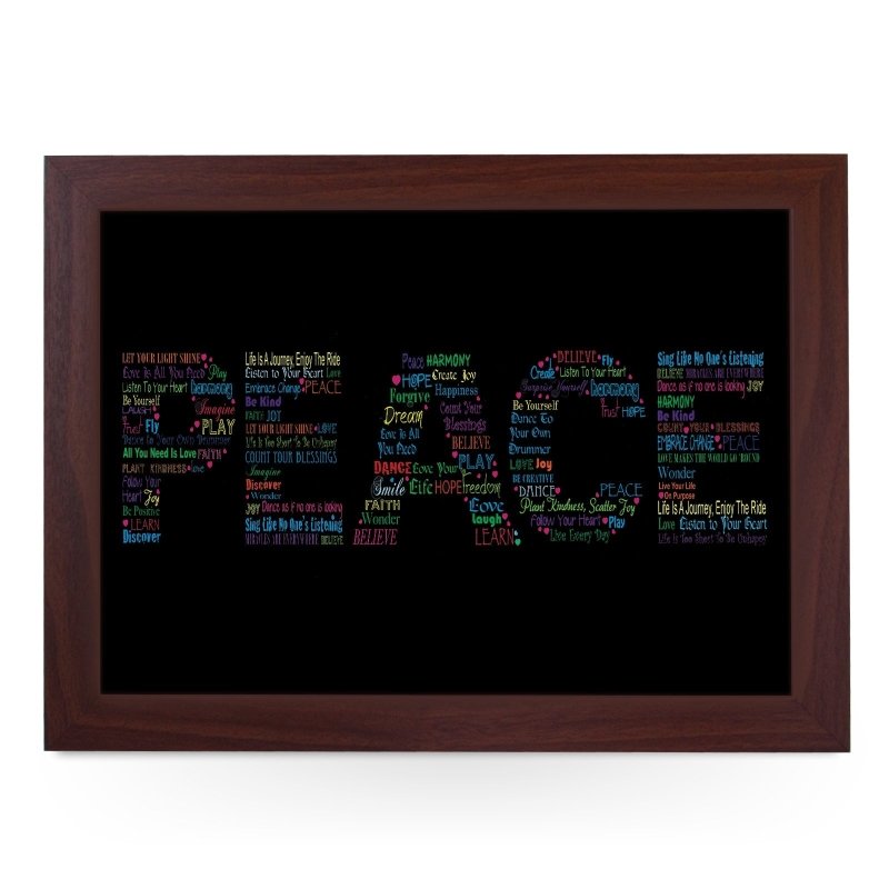 Yoosh The Meaning Of Peace Lap Tray - L608 - Kitchen Tools & Gadgets - British D'sire