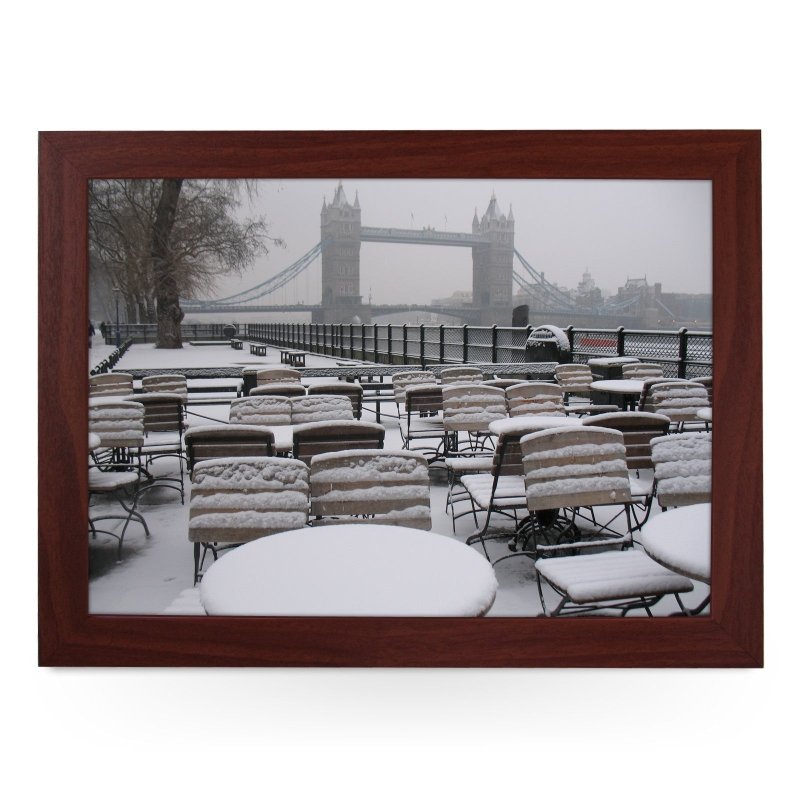 Yoosh Tower Bridge in the Snow Lap Tray - Kitchen Tools & Gadgets - British D'sire