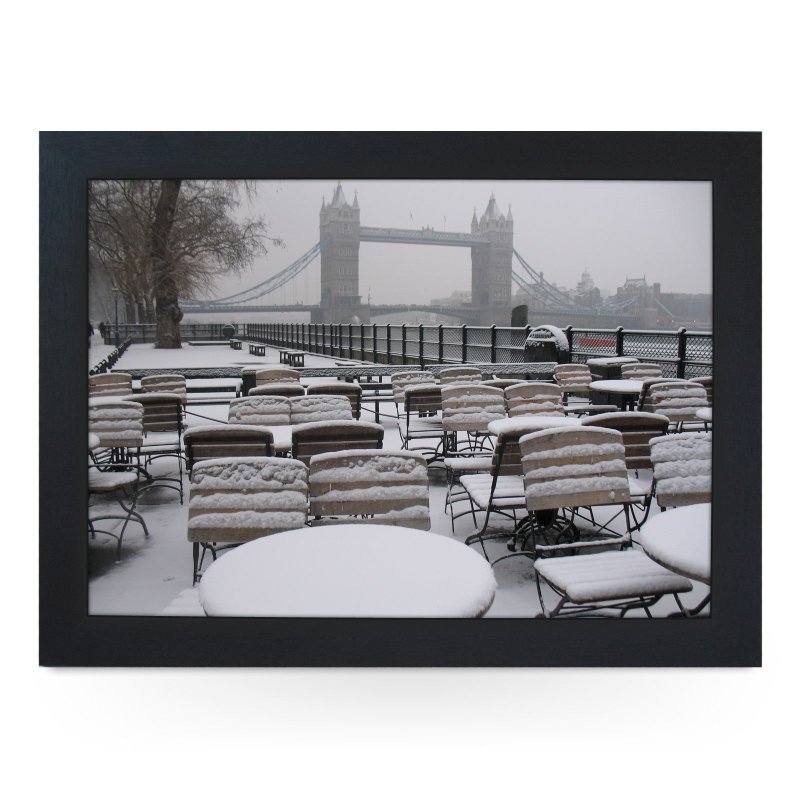 Yoosh Tower Bridge in the Snow Lap Tray - Kitchen Tools & Gadgets - British D'sire