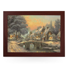 Yoosh Victorian Christmas Bridge Scene Lap Tray - Kitchen Tools & Gadgets - British D'sire